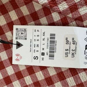 NWT Zara ankle skirt size small